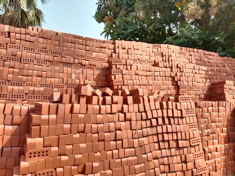 red colored stylish brick stock for sell