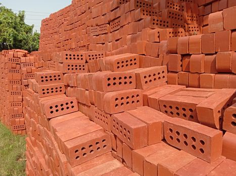 red colored stylish brick stock for sell