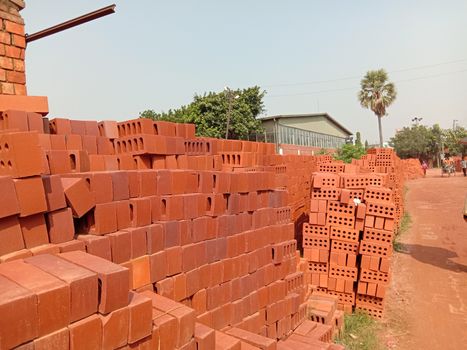 red colored stylish brick stock for sell