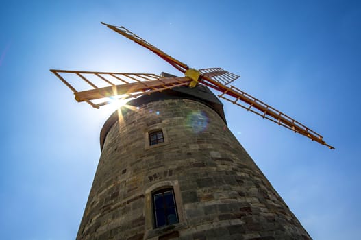 traditional vintage holland windmill machine mechanism