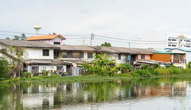 Waterfront community in Thailand