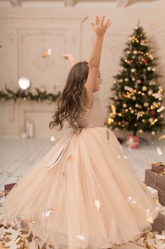 The little princess is enjoying the time of the Christmas holidays.