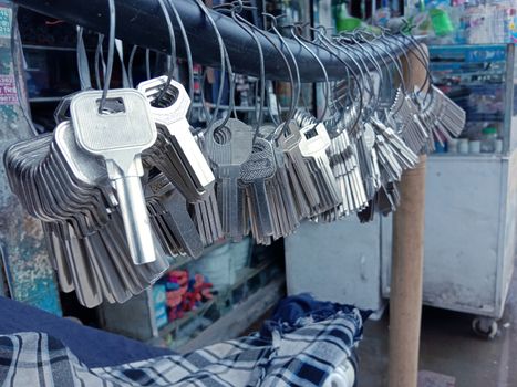 steel made key stock with ring on shop for sell