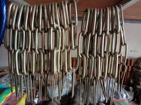 golden colored Chain stock on shop for sell