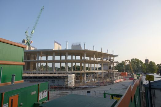 SHEFFIELD, UNITED KINGDOM, 17th September, 2020: Left hand side of Whitham road, overlooking the construction site and offices for uni social building