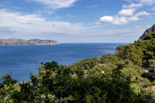 Scenic view from the peninsula La Victoria, Mallorca 