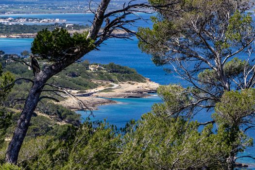 Scenic view from the peninsula La Victoria, Mallorca 