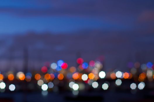 Sparkle shiny blurred abstract pattern of multi colour bokeh background