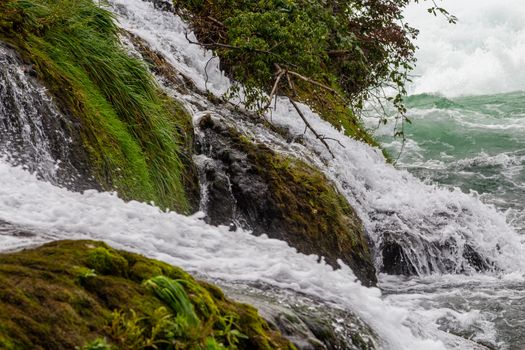 View at the Rhine Falls nearby Schaffhausen, Switzerland