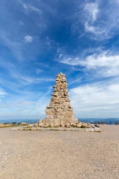 Bismarck monument on the Seebuck, a summit of the mountain Feldberg, Black Forest, Germany