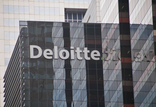 MELBOURNE, AUSTRALIA - JULY 30, 2018: Deloitte headquarter building in Melbourne Victoria Australia