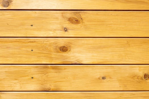 Image of yellow wooden boards texture. Background. Part of a wooden table close up. Horizontal photo. Wooden fence 