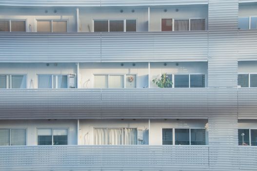 Residential apartment scene in Shinjuku Tokyo Japan