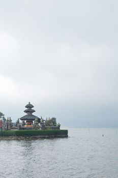 Pura Ulun Danu Beratan famous Hindu Bali temple and a lake