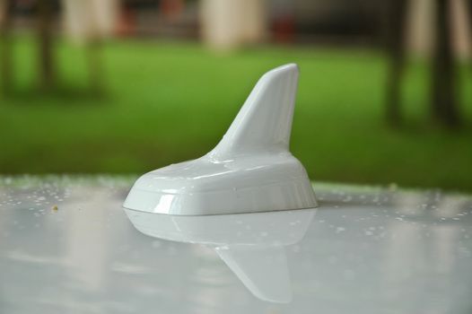 Sharklet white aerial GPS antenna