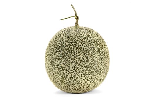 A Japanese cantaloupe isolated on white background.