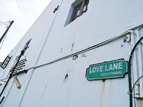 Love lane alley in Penang Malaysia