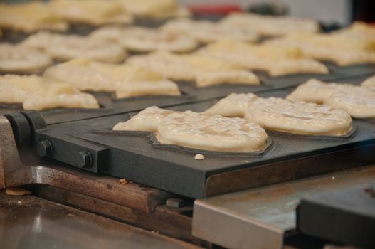 Red bean paste Taiyaki Japanese sweet baked in pan