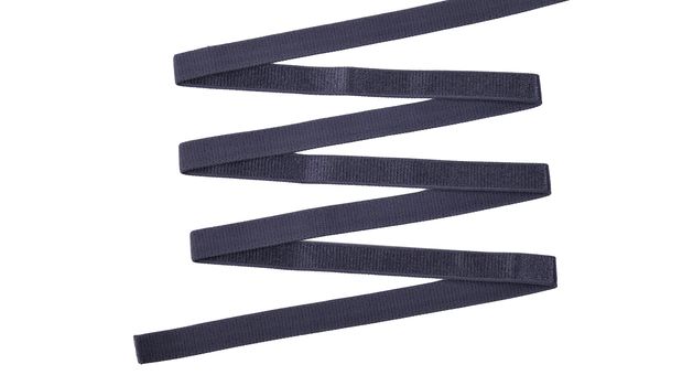 purple Underwear elastic band for clothes and bras on a white background, zigzag. Isolated.