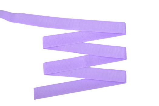 purple Underwear elastic band for clothes and bras on a white background, zigzag. Isolated.