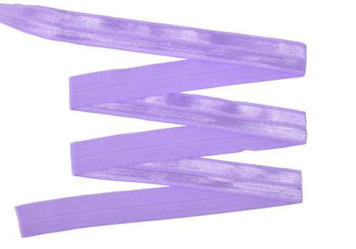 purple Underwear elastic band for clothes and bras on a white background, zigzag. Isolated.