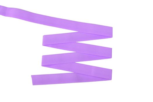 purple Underwear elastic band for clothes and bras on a white background, zigzag. Isolated.
