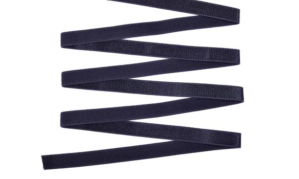 purple Underwear elastic band for clothes and bras on a white background, zigzag. Isolated.