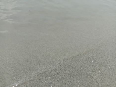 sand and water wave view in river