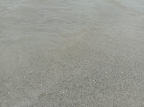 sand and water wave view in river