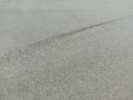 sand and water wave view in river