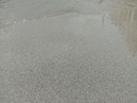 sand and water wave view in river