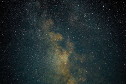 Milky way galaxy stars space dust in the universe, Long exposure photograph, with grain. Summer night sky Milkyway nightscape