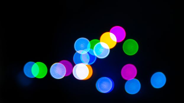Abstract Light Bokeh Background, Christmas concept Xmas greeting card. Magic holiday poster, banner
