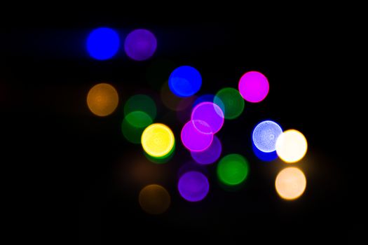 Abstract Light Bokeh Background, Christmas concept Xmas greeting card. Magic holiday poster, banner