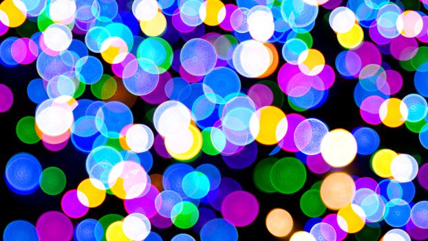 Abstract Light Bokeh Background, Christmas concept Xmas greeting card. Magic holiday poster, banner