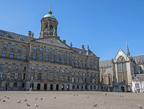 Palace on the Dam in Amsterdam the Netherlands