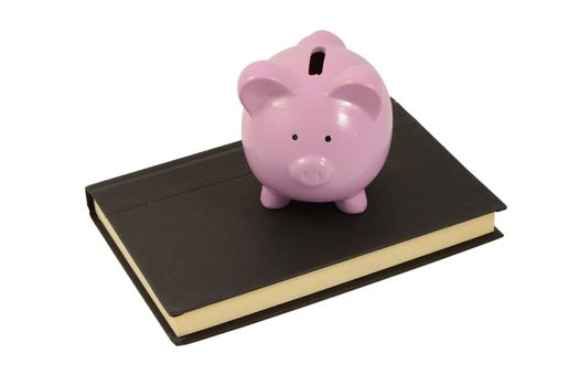 A book and piggy bank for several financial concepts.