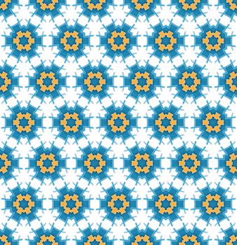 background winter textile pattern blue hexagonal star