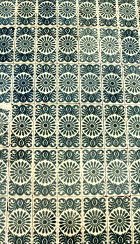 Colorful and vintage tiles of Lisbon, Portugal