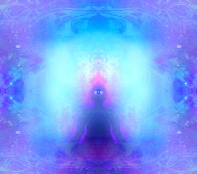 Man with third eye, psychic supernatural senses