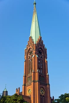 Tower of an old church in Berlin