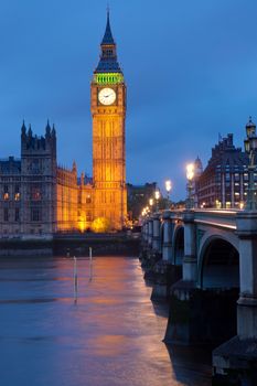 Clocktower of the Houses of Parliament in London