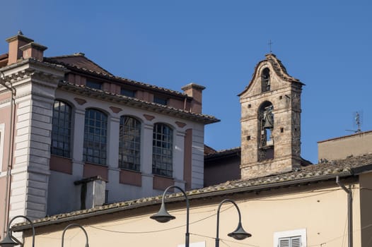 terni,italy october 28 2020:church of san giovanni evangelista in square of republic of terni