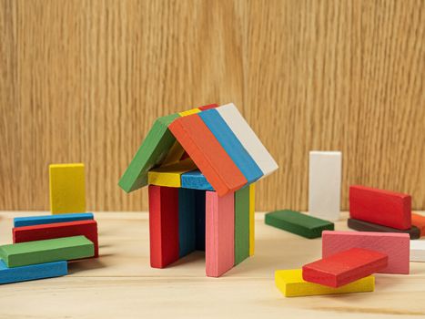 home wood toy multi colour  for property and building content