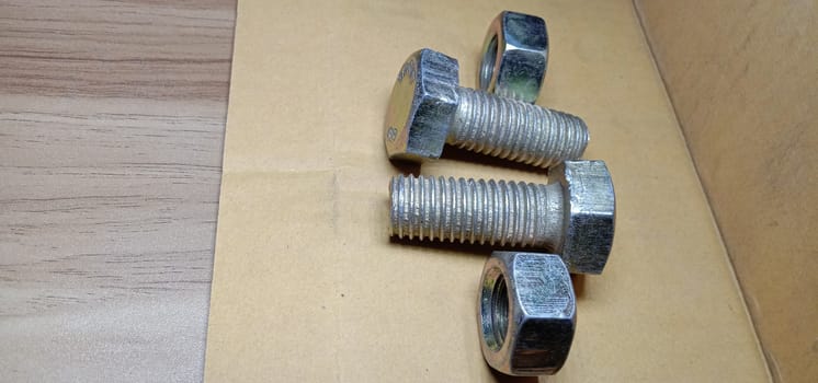 Iron Made Nut and Bolt Closeup For Sell