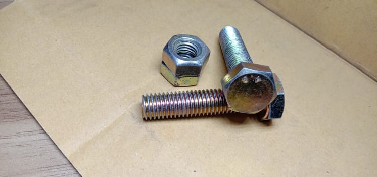 Iron Made Nut and Bolt Closeup For Sell