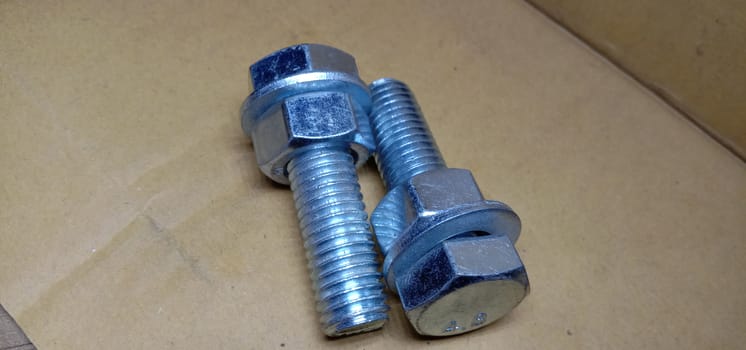 Iron Made Nut and Bolt Closeup For Sell