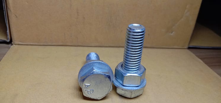 Iron Made Nut and Bolt Closeup For Sell