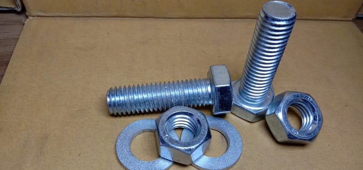 Iron Made Nut and Bolt Closeup For Sell