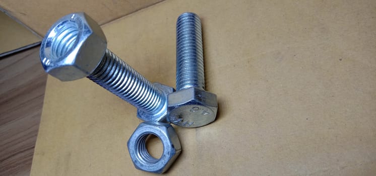 Iron Made Nut and Bolt Closeup For Sell